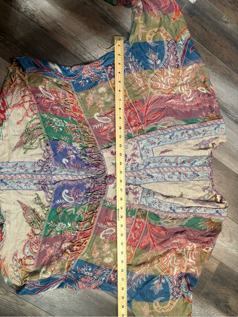 bohemian-style kimono cardigan O/S - Picture 8 of 9